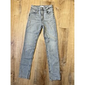 Zara Women's 24 High‎ Rise Ankle Length Super Elastic Skinny Gray Jeans